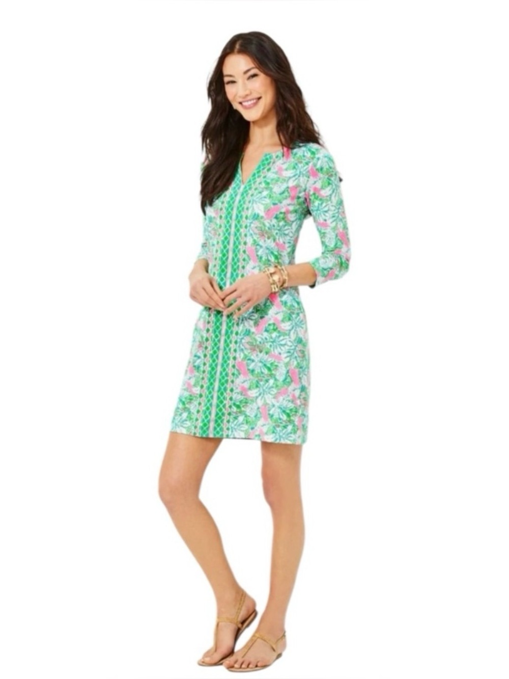 NWT Lilly Pulitzer Nadine Chilly Botanical Green Just Wing It
